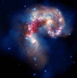 Two Galaxies Colliding
